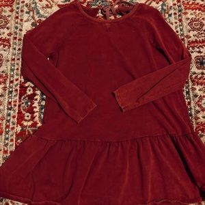 Roolee red sweatshirt peplum top